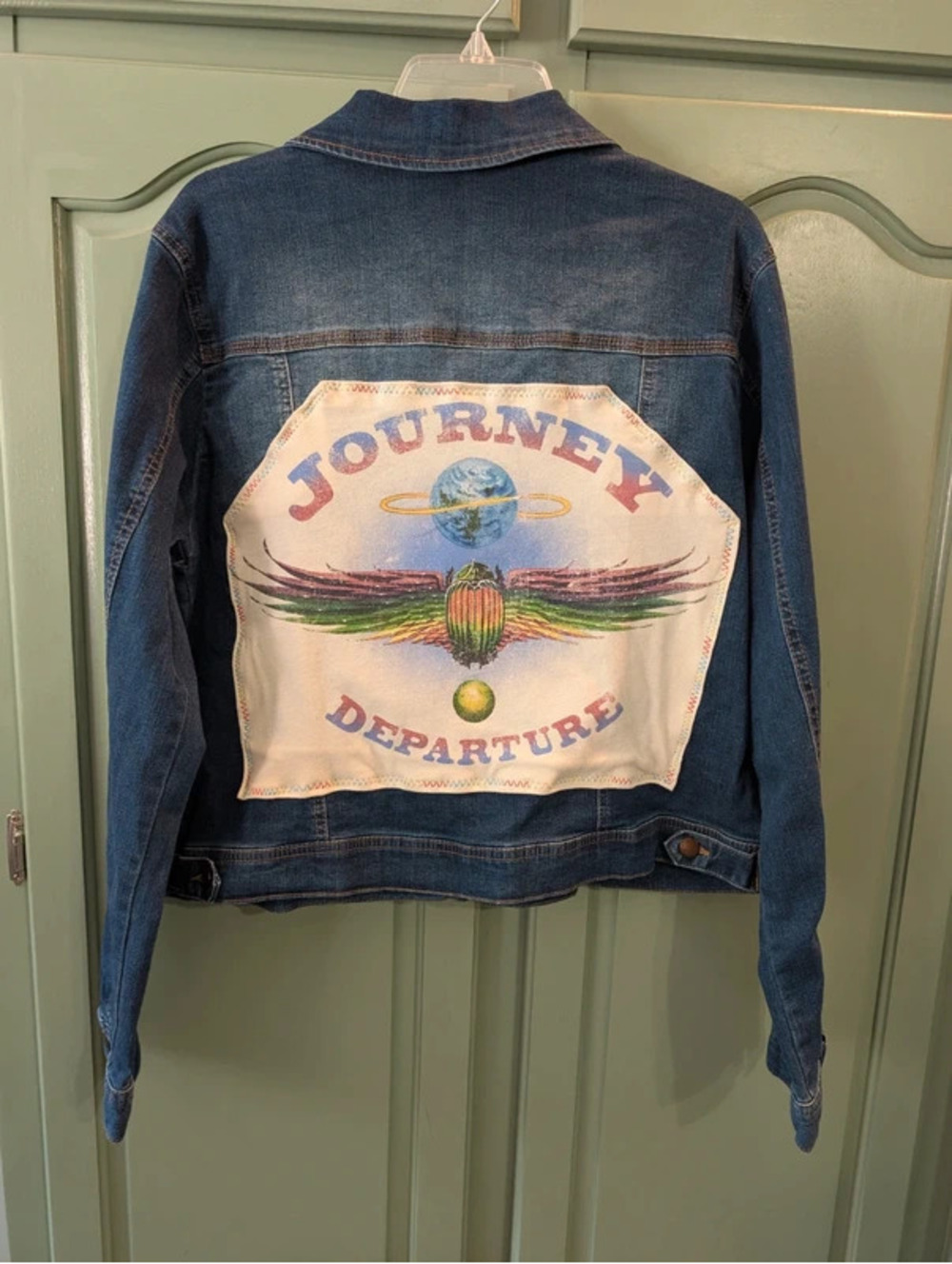 Journey Upcycled Denim Jacket One of a Kind